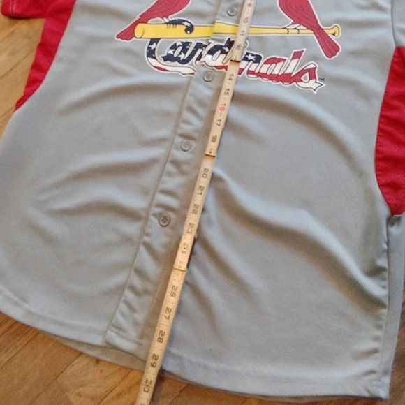 St Louis Cardinals Jersey - USA Flag Gray Men's Size XL - Picture 5 of 8